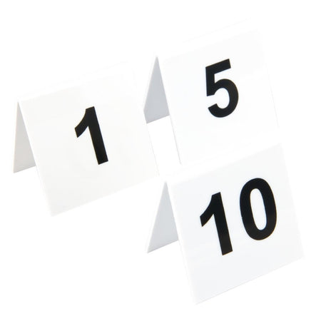 Beaumont Tischnummernschilder Kunststoff 1 - 10 Beaumont Tischnummernschilder Kunststoff 1 - 10