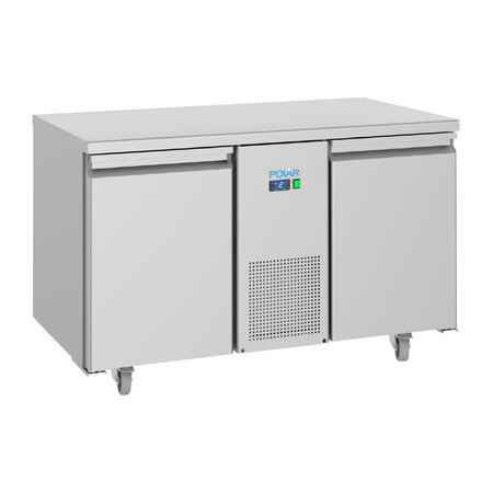 Polar U-Serie Energieeffizienter 2-Tür-Tiefkühltresen 281Ltr