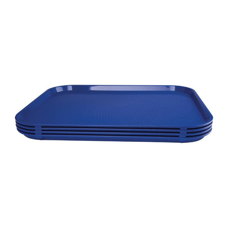 Olympia Kristallon Polypropylen Fast Food Tablett Blau Groß 450mm Olympia Kristallon Polypropylen Fast Food Tablett Blau Groß 450mm