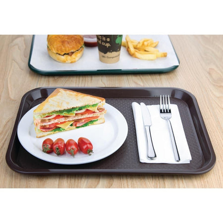 Olympia Kristallon Fast-Food-Tablett braun 41,5 x 30,5cm Olympia Kristallon Fast-Food-Tablett braun 41,5 x 30,5cm