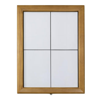 Securit Teak weiß LEDs Informationen 4xA4 Display (ohne Mast und Sockel) Securit Teak weiß LEDs Informationen 4xA4 Display (ohne Mast und Sockel)