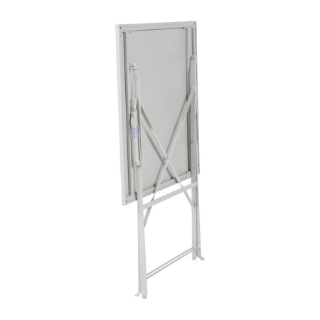 Bolero Perth Grau Gehweg Stil Stahl Tisch Quadratisch 600mm