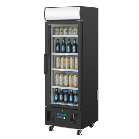 Polar G-Serie Standkühlschrank mit Display 218Ltr Schwarz Polar G-Serie Standkühlschrank mit Display 218Ltr Schwarz