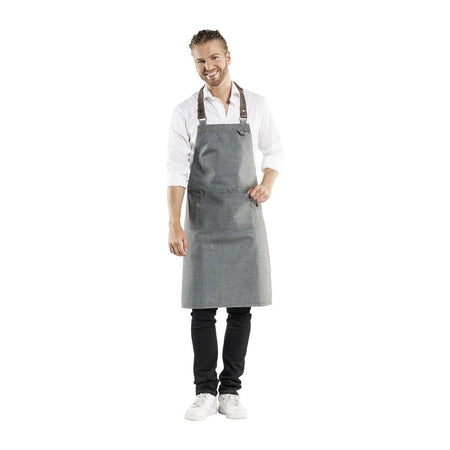 Chaud Devant Forene Denim Halfter Schürze grau 70(B) x 90(L) cm Chaud Devant Forene Denim Halfter Schürze grau 70(B) x 90(L) cm
