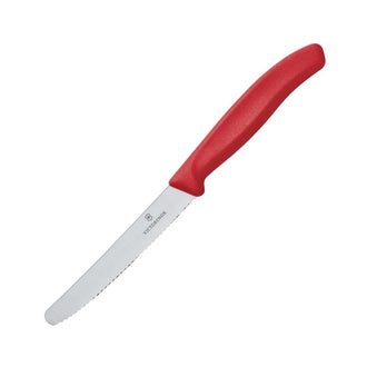 Victorinox Tomatenmesser Wellenschliff 11cm Rot Victorinox Tomatenmesser Wellenschliff 11cm Rot